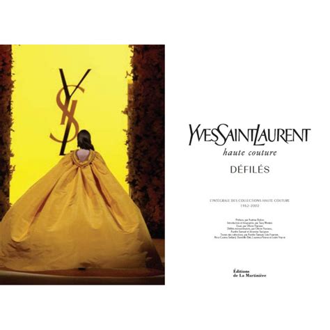 yves saint laurent défilés livre|Yves Saint Laurent défilés : Haute.